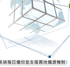 系統每日備份並支援異地備援機制